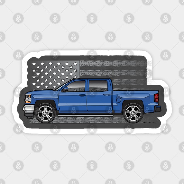 Blue Crew Cab Sticker by JRCustoms44